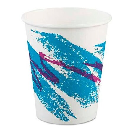 Solo SOLO¬Æ Jazz Hot Paper Cups, 10 Oz., Polycoated, Jazz Design, 50/Bag SCC 370JZJ